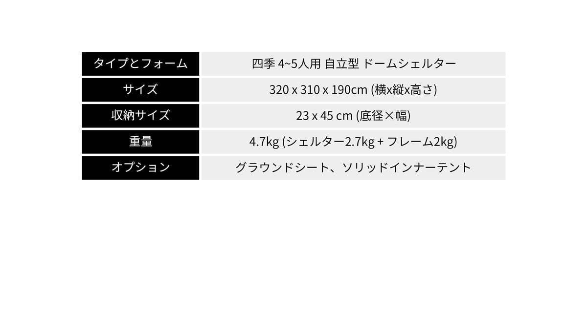 テント シェルター