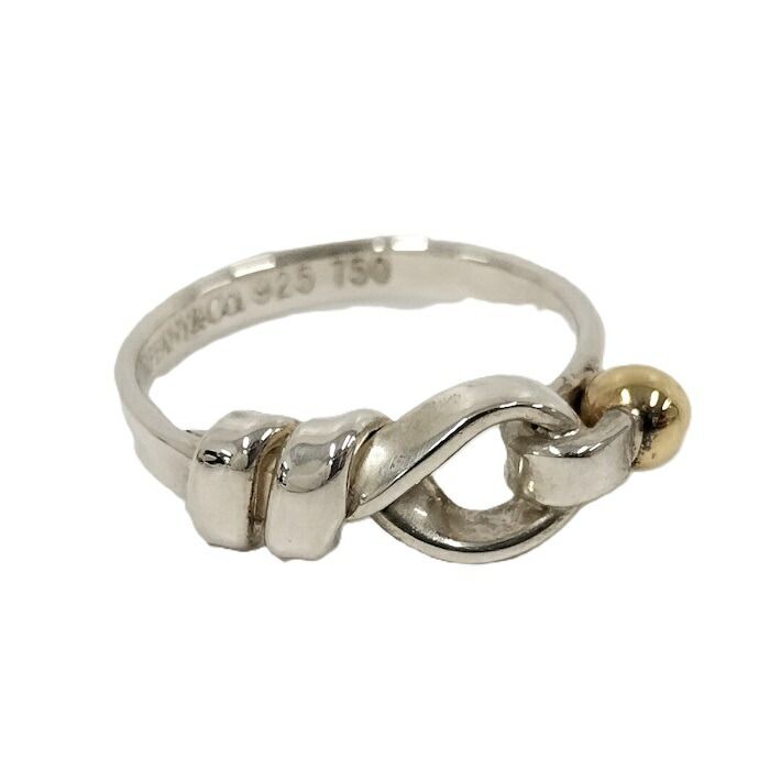 TIFFANY&Co. 指輪 リング フック＆アイ SV925 750 シルバー
