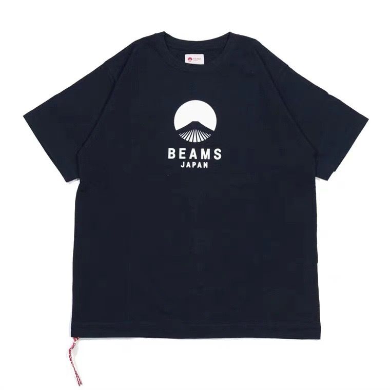 BEAMSJAPAN  プリントTシャツ ブラック