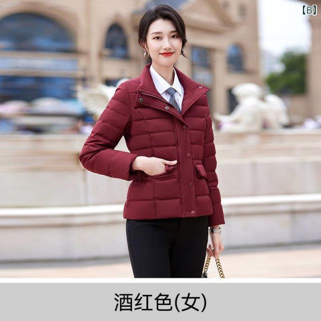 S 秋服 レディース ファッション オシャレ カワイイ シンプル 大人カワイイ 大きいサイズ メンズ ダウン ジャケット 服 厚手 防寒性 ホワイト ダックダウン 通勤ウェア 暖かい