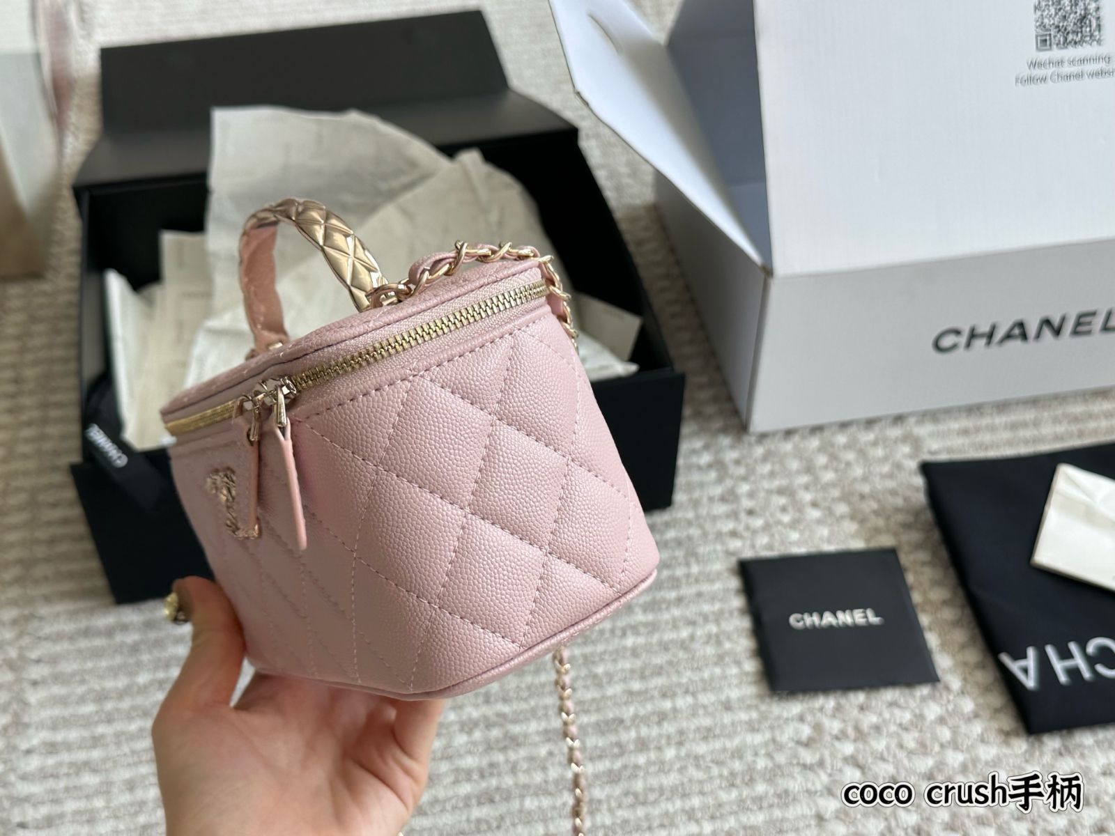 【25C★高級感あるブラックカラー】シャネル ジュエリーボックス 今日特価】Chanel 25C Long Box Makeup Bag - シャネル 25C