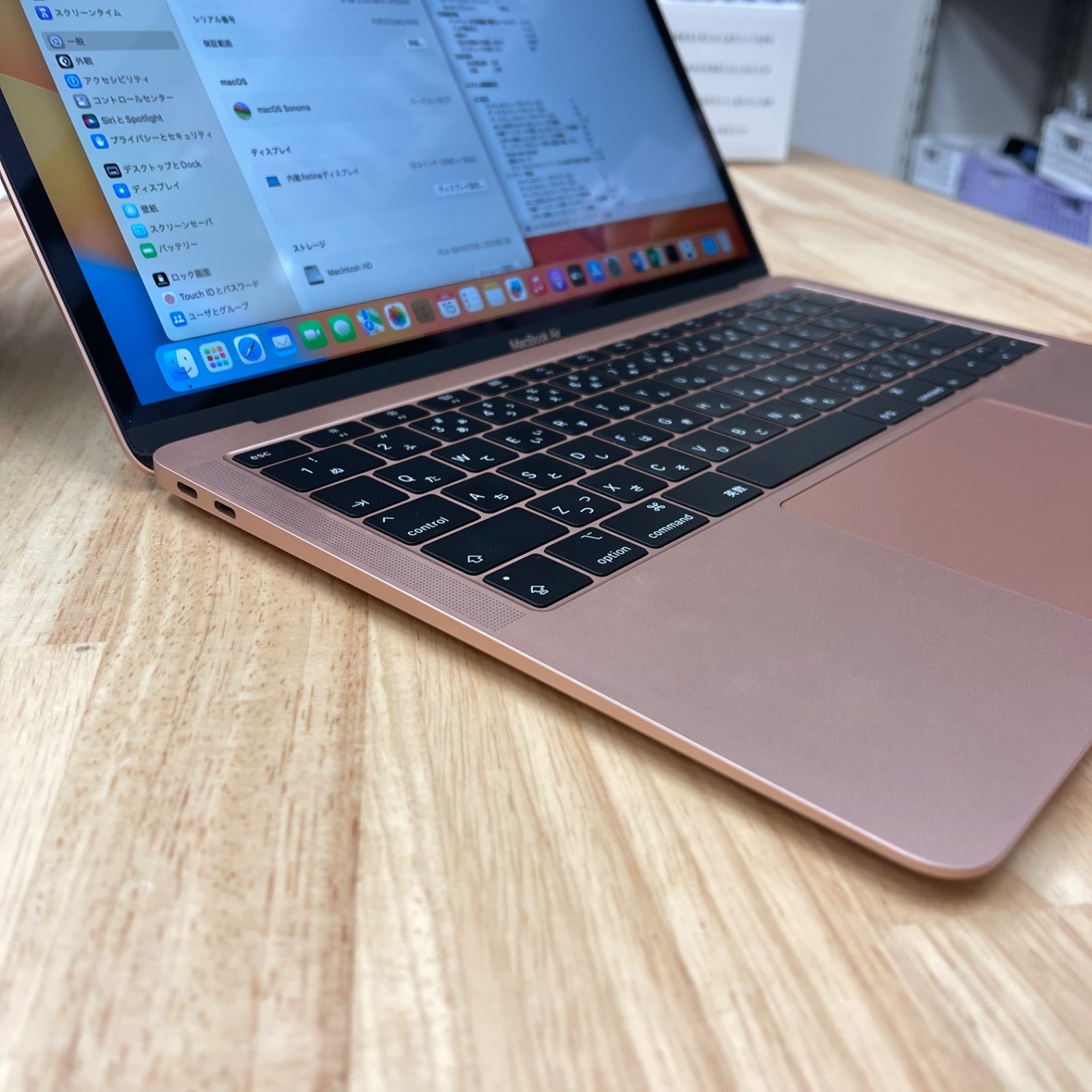 MacBook Air 13インチ 256GB ゴールド 2019年 送料無料 LDDR3