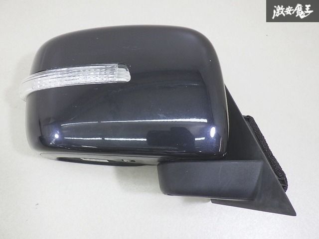【実働外し】 スズキ 純正 MK32S スペーシア 2013年 ドアミラー 右 運転席側 ウインカー 7ピン ZJ3 ブルーイッシュブラックパール3 棚13-1