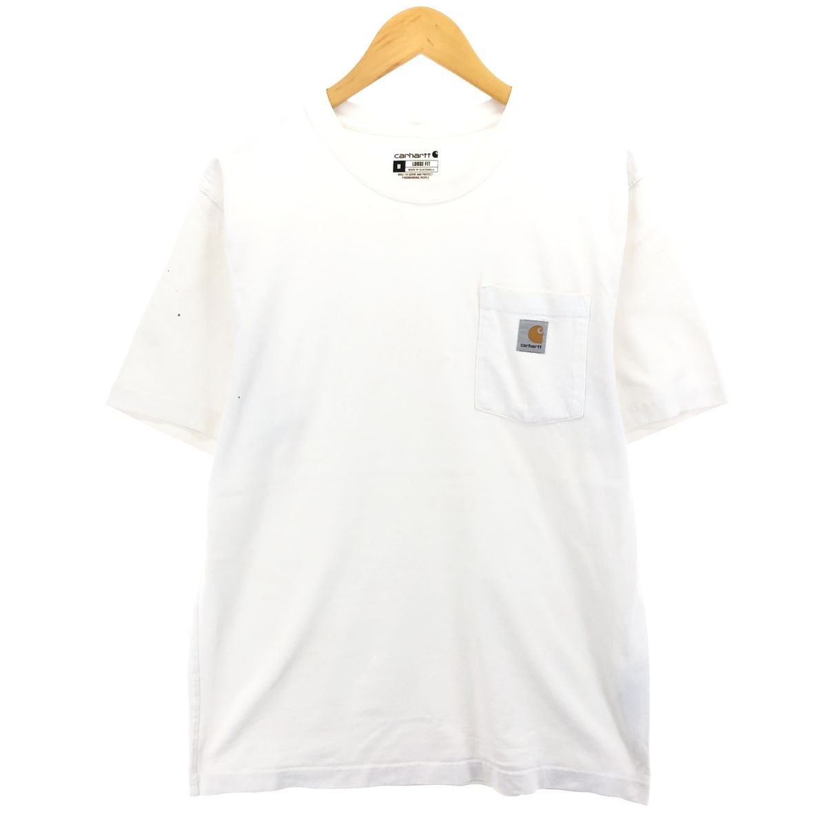 古着 カーハート Carhartt Loose Fit 半袖 ワンポイントロゴポケットTシャツ メンズM相当/eaa432024