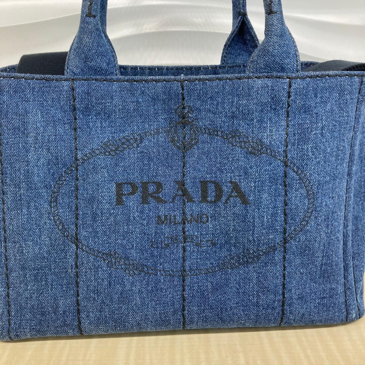 中古】 PRADA （プラダ） ｶﾅﾊﾟ ﾐﾆ 2WAY ｼｮｯﾋﾟﾝｸﾞﾊﾞｯｸﾞ バッグ