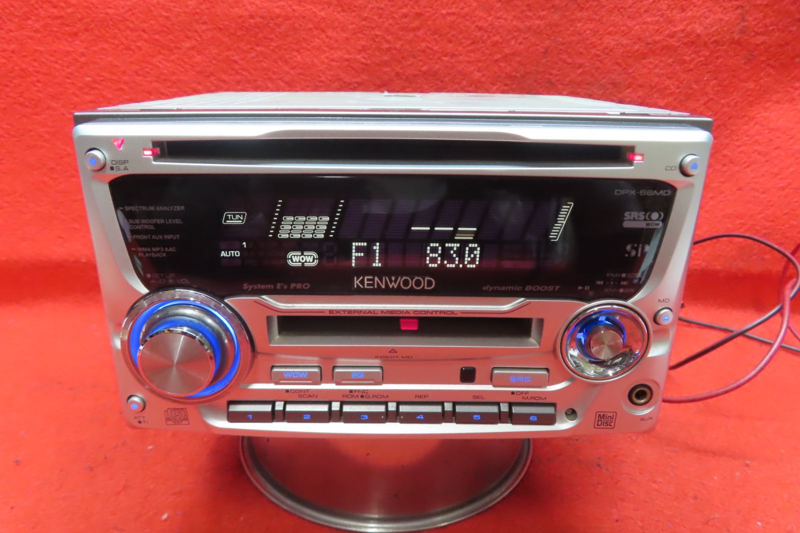 AUX/USB＞＞KENWOOD CDデッキ 整備済/保証　DPX-U500＜＜売切り♪ WMA/AAC/MP3 　　　N2147 CS1993＊動作保証付⁄ケンウッド DPX-66MD CD MDプレーヤー⁄デッキ⁄カー