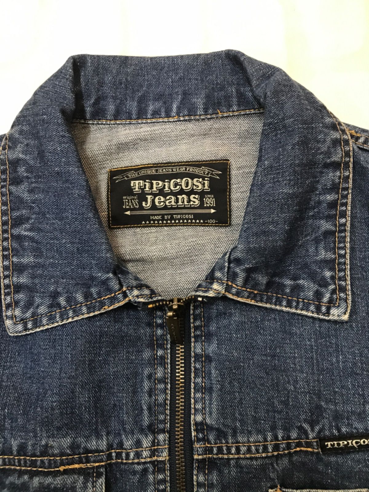 ☆値下げTipicosi jeans Gジャン ジップアップデニム ジャケット 