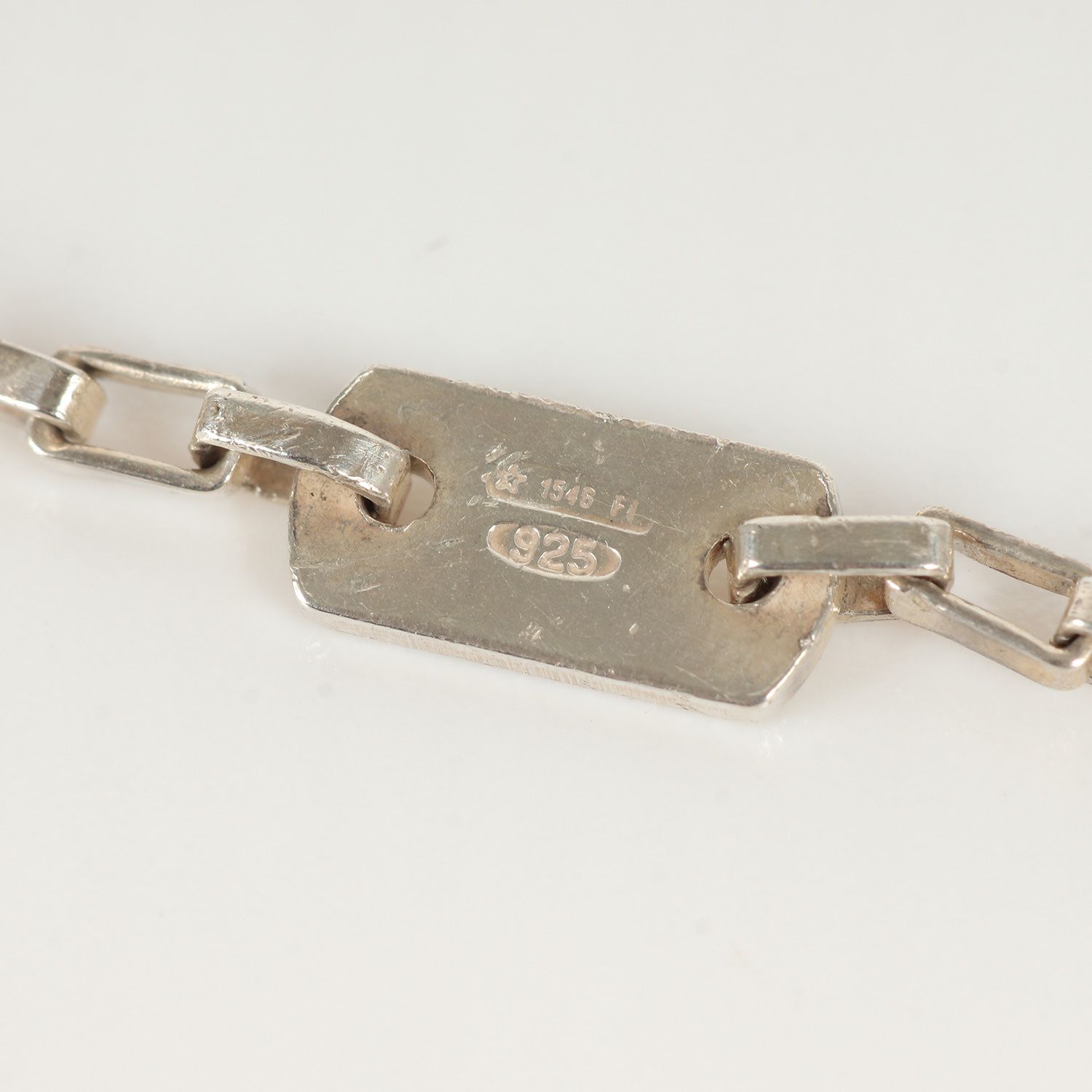 GUCCI グッチ スクエア チェーン ネックレス シルバー925 ジュエリー