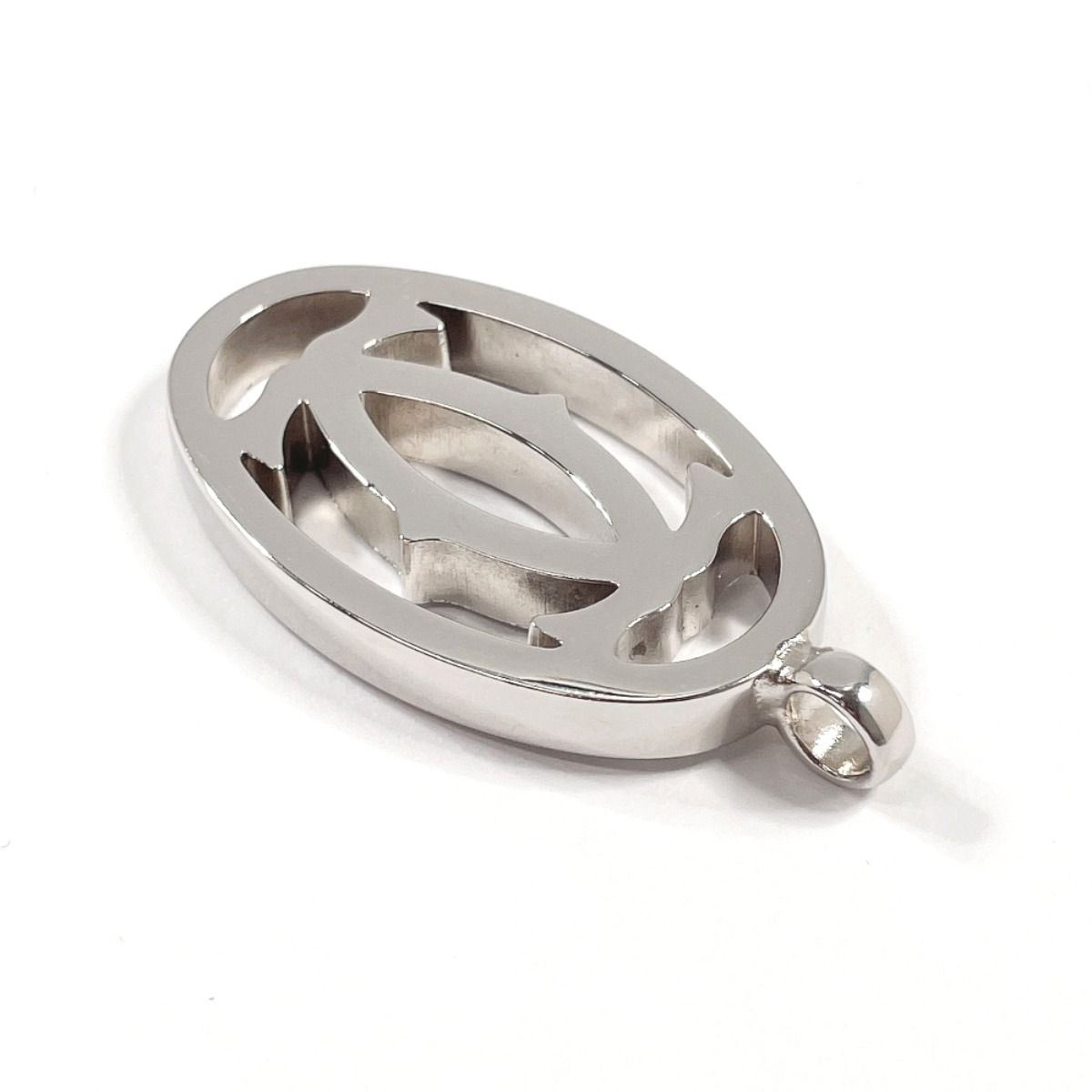 美品カルティエCartier シルバー キーホルダー本物チャーム Cartier