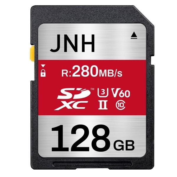 128GB SDXCカード 128GB UHS-II V60 U3 4K UHD 対応 280MB/s JNH高性能 Extreme Speedシリーズ SDカード 国内正規品