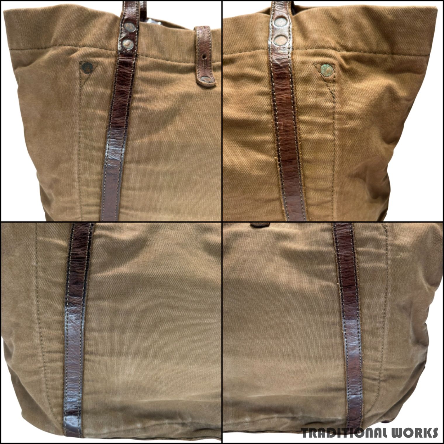 RRL / ダブルアールエル | CANVAS×LEATHER SHOULDER BAG キャンバス 