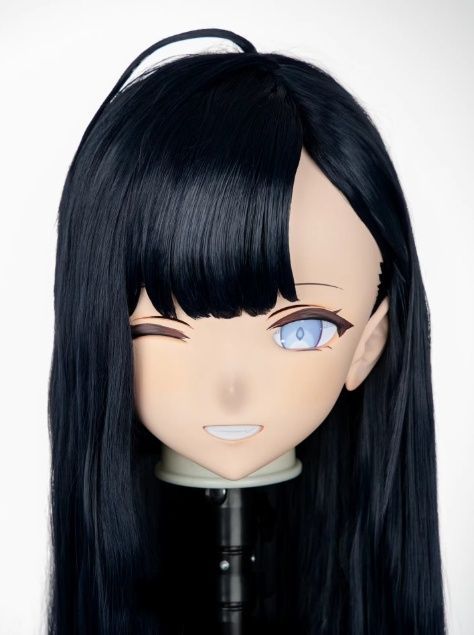 全頭マスク カツラ付き ロック付き NO.367 衣装付き ドール ヘッドロリータ人形 コスプレ 変身 仮装 着ぐるみ kigurumi 二次元