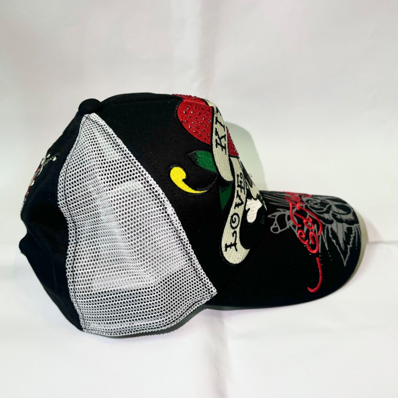 Ed Hardy　エドハーディー　ラインストーン　メッシュキャップ　スカル　骸骨 楽天市場】Ed Hardy（エドハーディー） ラインストーン メッシュ