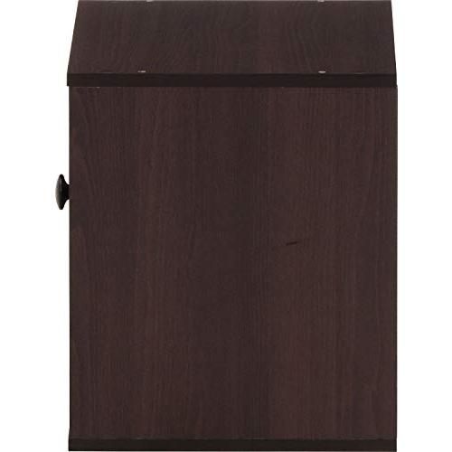 不二貿易 キューブボックス ガラス扉 幅34.5×奥行31.5×高さ34.5cm ブラウン 収納 自由 99899