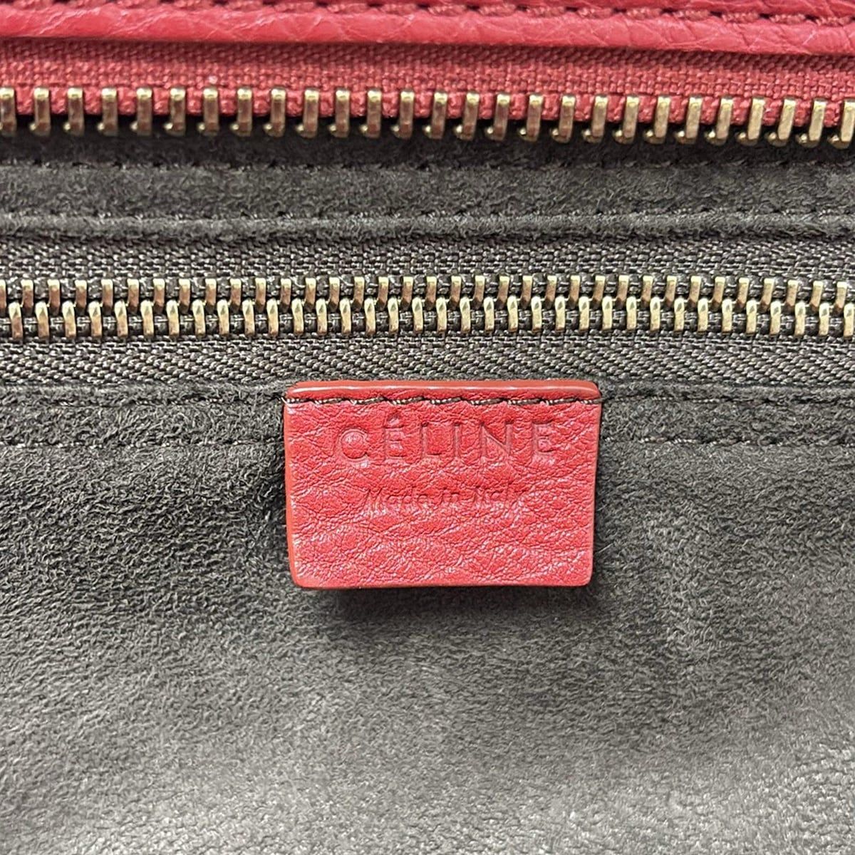 Celine■ミニ ダーク ブルー レザー ラゲージ トートバッグ CELINE（トートバッグ ・ ブルー・ネイビー/青色系）のフリマ