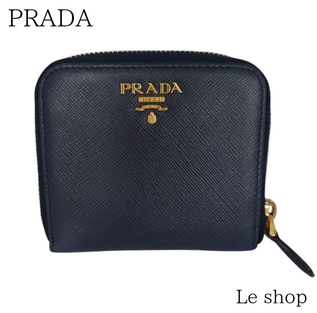 箱 紙タグ付】PRADA プラダ 二つ折り財布 1ML522 サフィアーノレザー 