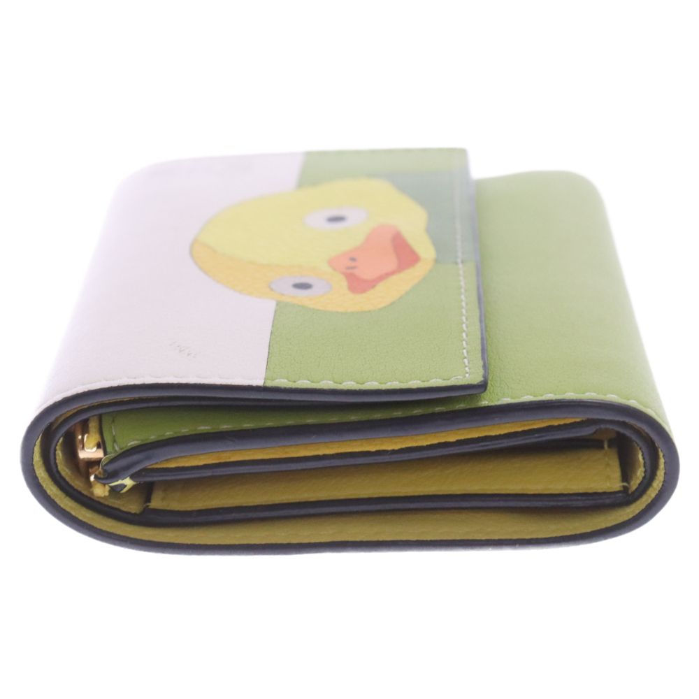 【　LOEWE 　】ジブリ三つ折り財布 LOEWE (ロエベ) ×STUDIO GHIBULI スタジオジブリ オオトリさま カーフ