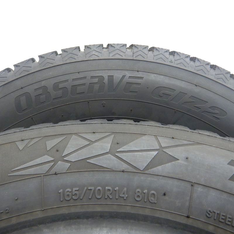 中古 165/70R14 TOYO OBSERVE GARIT GIZ2 4本 スタッドレスタイヤ