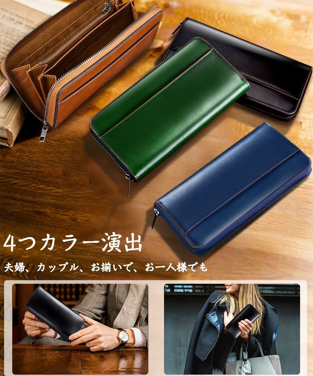 ANYCOOL] 財布 メンズ 長財布 本革 大容量 YKK 海外並行輸入正規品