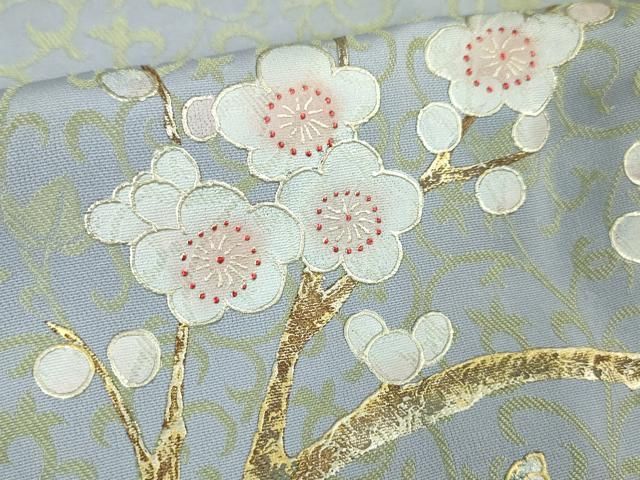 平和屋本店□極上 訪問着・袋帯セット お召地 吉祥花文 暈し染め 金彩