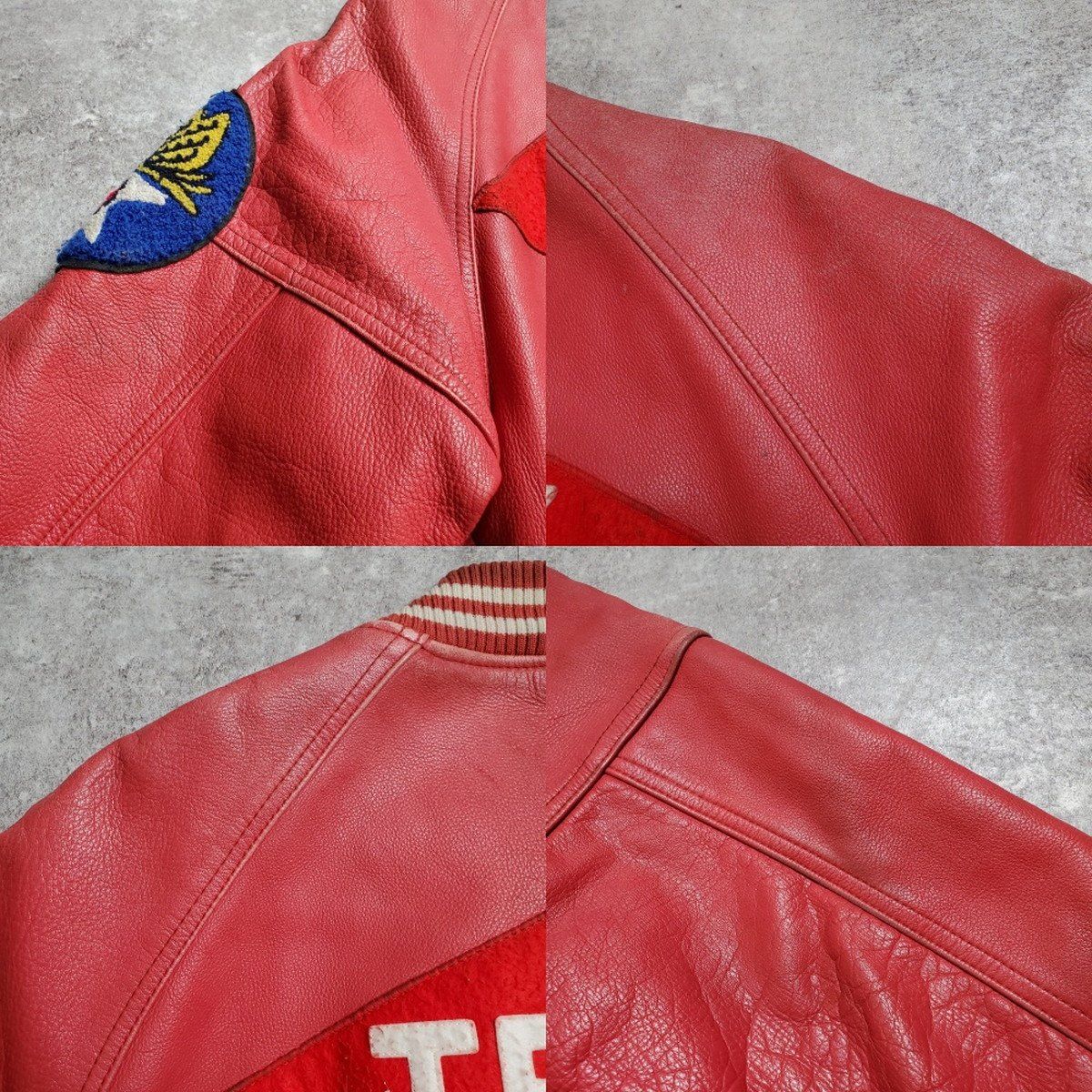 AVIREX アヴィレックス トラックフィールド レザー スタジャン