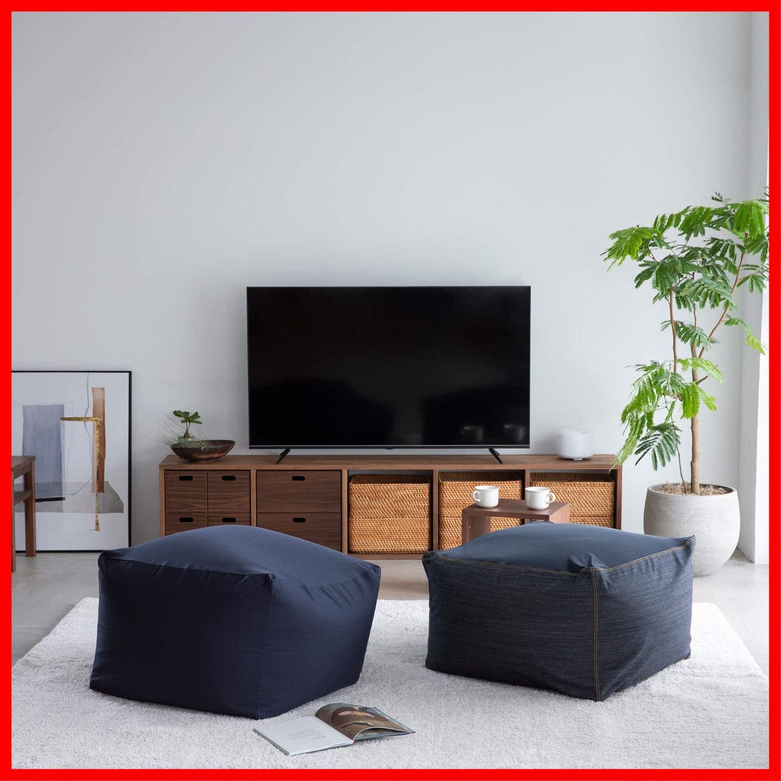 ウォールナット材突板 引出し4個 幅37×奥行28×高さ37cm 12381150 スタッキングチェスト 無印