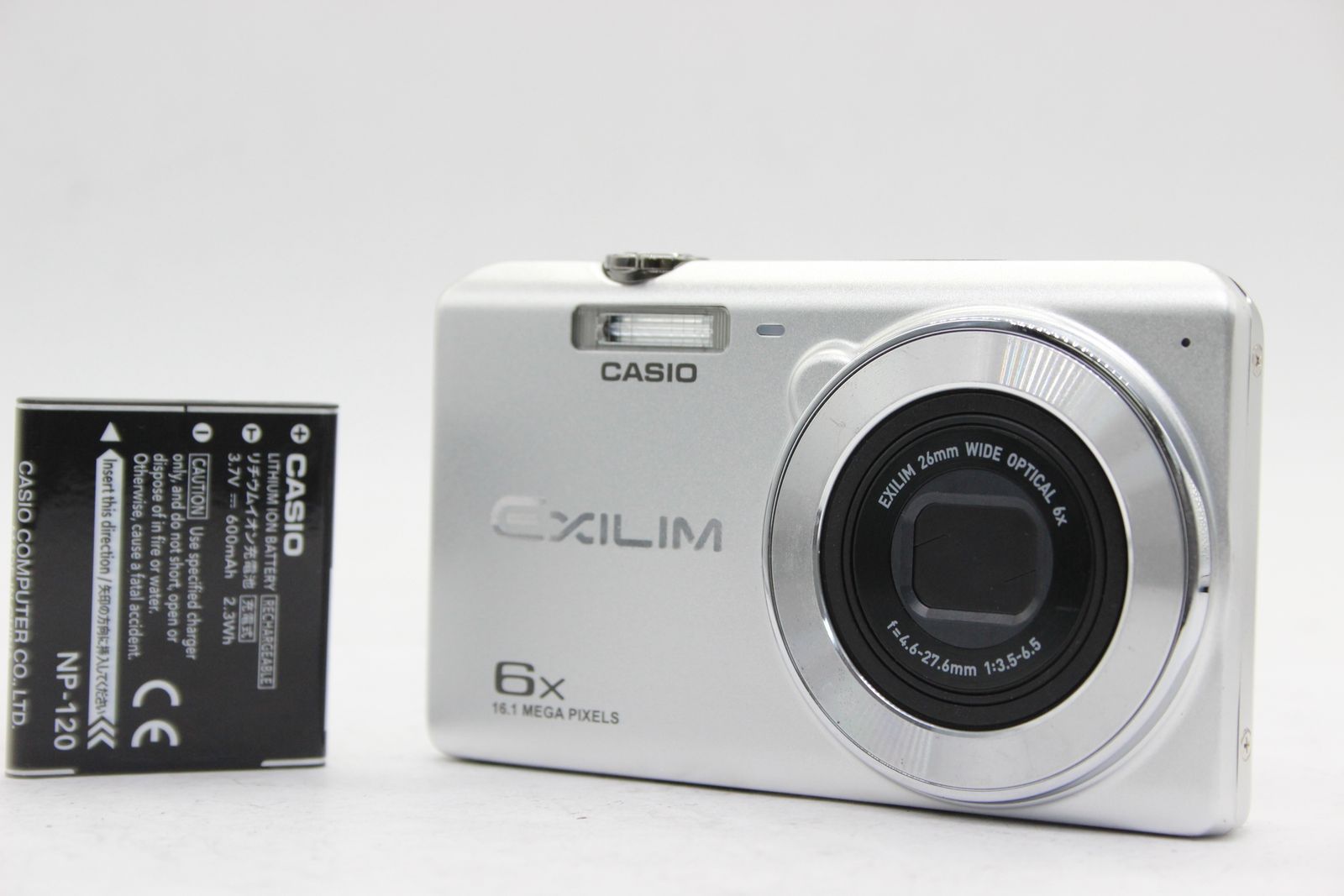 CASIO EXILIM ６x 16.1 MEGA PIXELS ホワイト