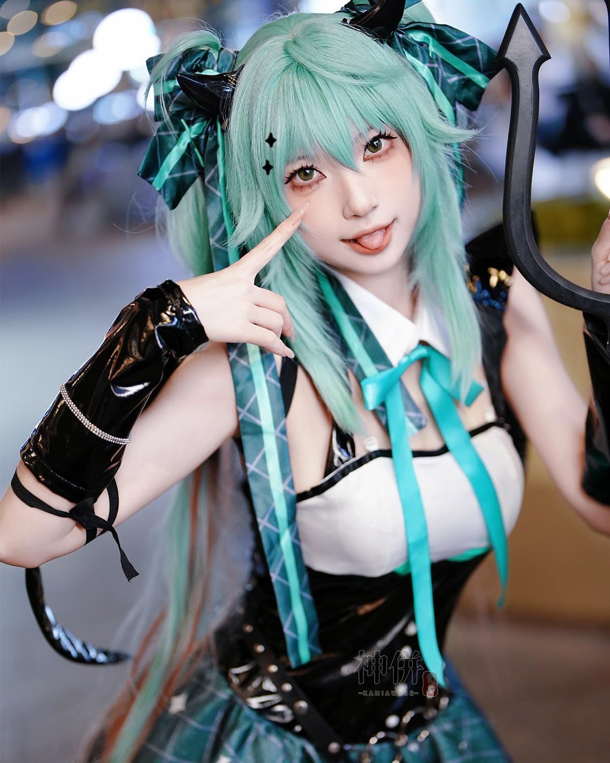 五次元 あらいぐまラスカル コスプレ ウィッグ付き MIKU ラスカル.悪魔 コスプレ衣装 大人用 仮装 文化祭 イベント コスチューム ステ BJ0923ML