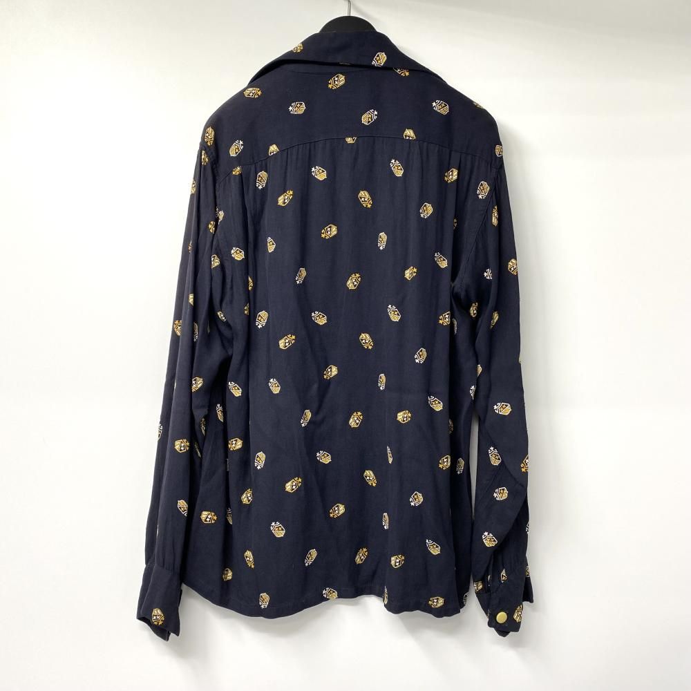 中古】50s Bud Berma 総柄レーヨンギャバシャツ サイズ表記なし 中古】50s Bud Berma 総柄レーヨンギャバシャツ サイズ表記なし