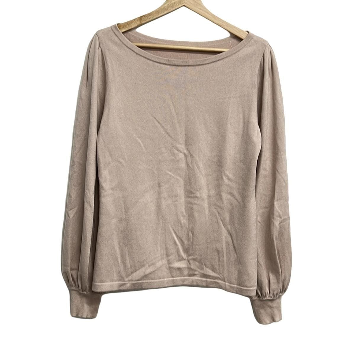 FOXEY フォクシー 長袖セーター サイズ42 L レディース - 40181 ライトピンク クルーネック