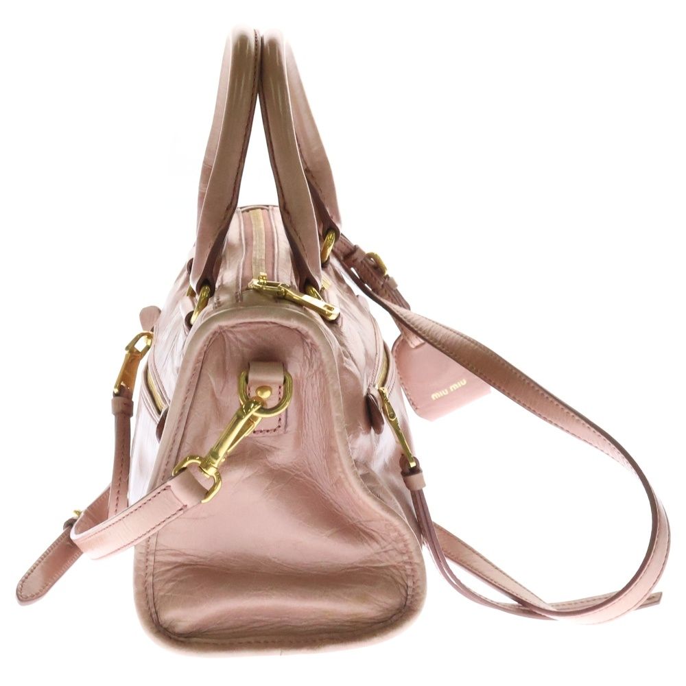 miumiu (ミュウミュウ) ヴィッテロ シャイン 2WAYハンドバッグ
