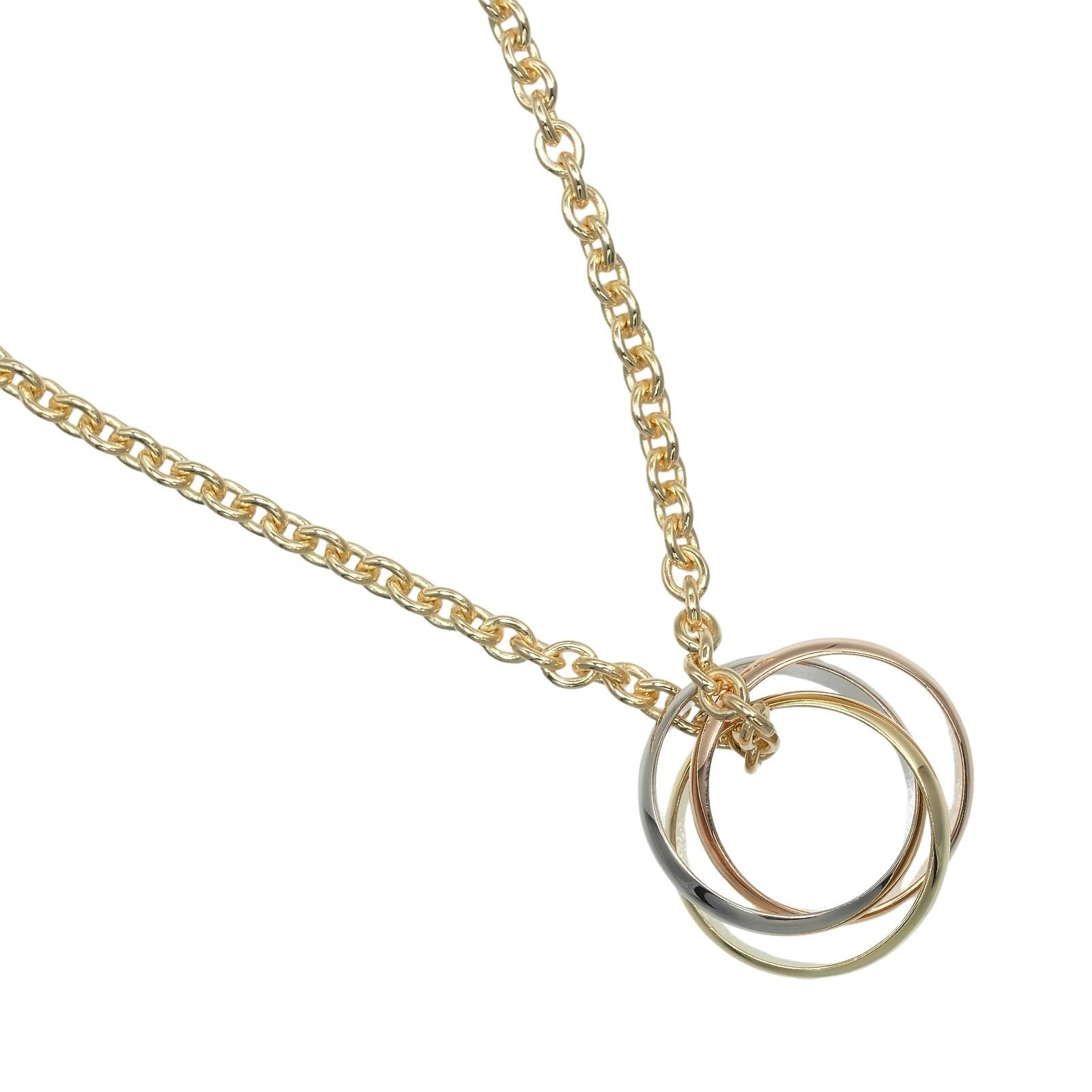 【国内発送★Cartier】トリニティ ネックレス 18K WG YG PG CARTIER カルティエ K18 PG WG YG 3カラー ダブルチェーン