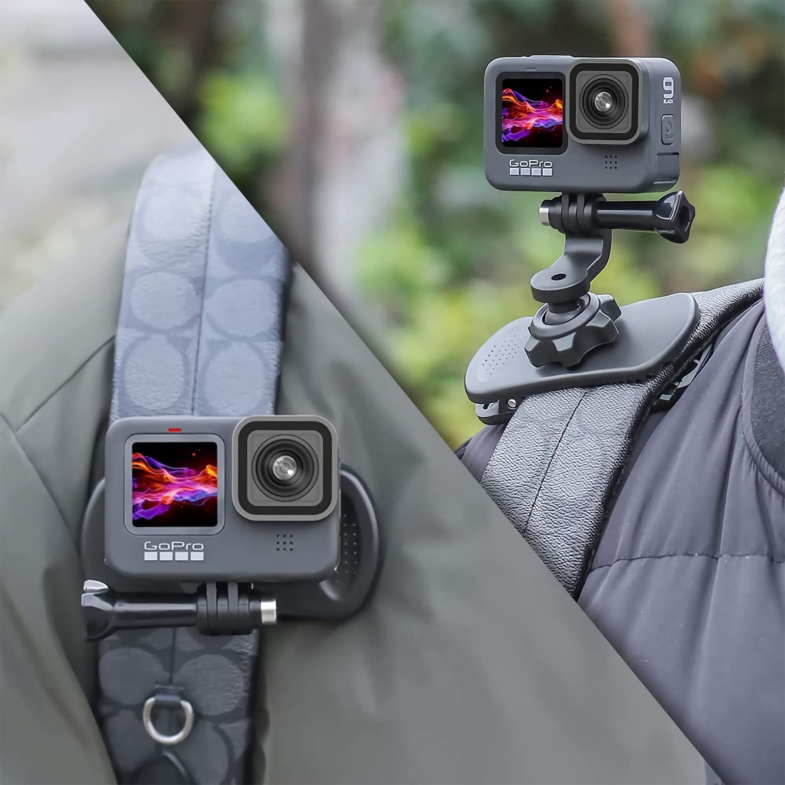 GoPro用　カメラクリップマウント　360°回転式