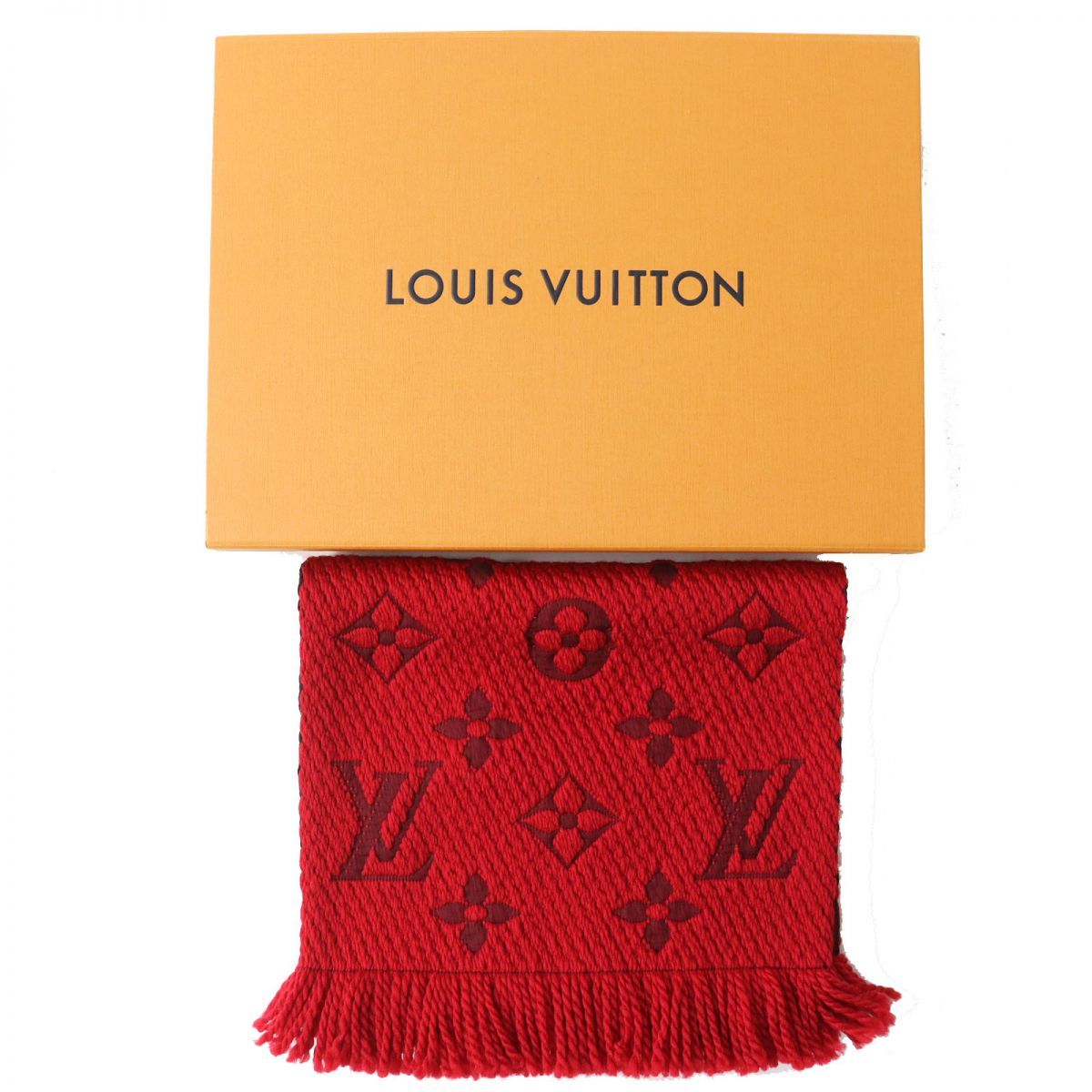 楽天市場】LOUIS VUITTON ルイ ヴィトン ショール モノグラム 大判ストール 赤 レッド ルージュ シルク60% ウール40%  M71367 【中古】【k】 : Blumin 楽天市場店