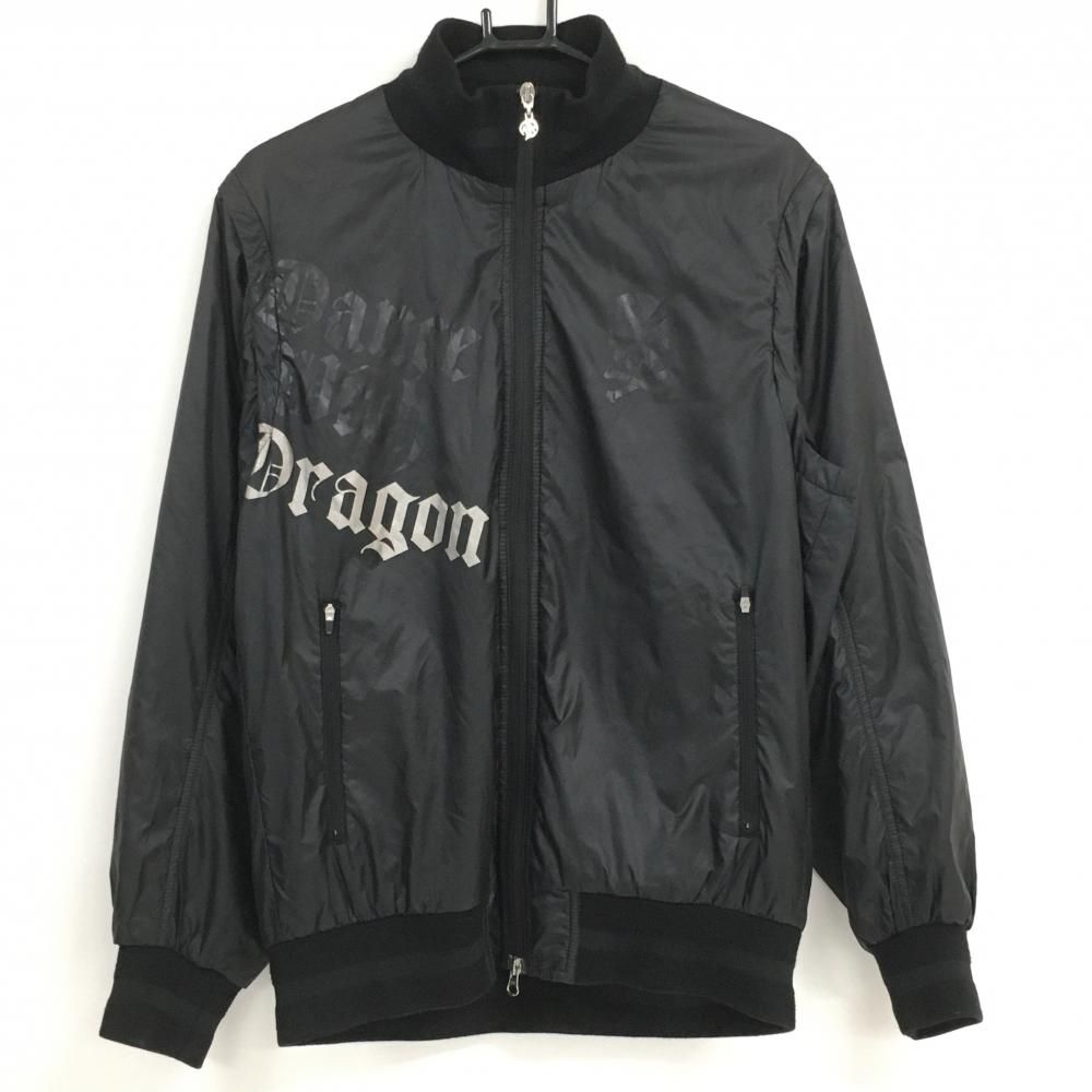 SALE価格ダンスウィズドラゴン 中綿ジャケット 黒 袖着脱可 スカル メンズ 4(XL) ゴルフウェア Dance With Dragon