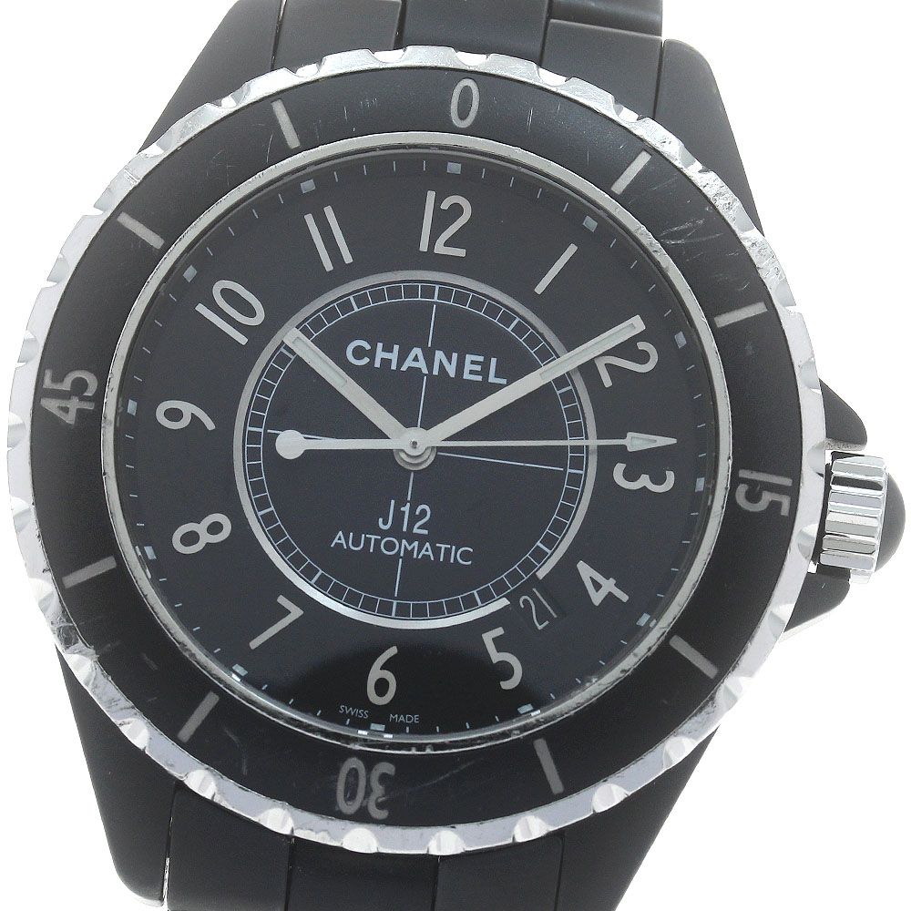 シャネル CHANEL H3131 J12 マットブラック セラミック 42MM 自動巻き メンズ_887311