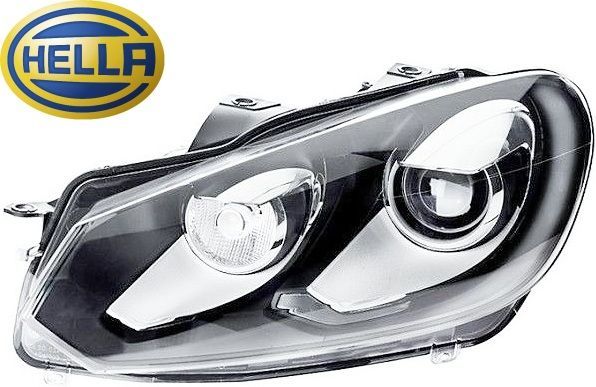 M s VW GOLF6 ゴルフ6 5K 517 AJ5 2008.10-2016.5 HELLA バイキセノン ヘッドライト ヘッドランプ 左側 純正OEM パーツ 部品 外装 5K2941753B 5K2941751C
