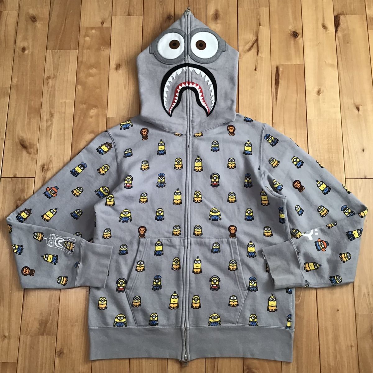 ミニオン マイロ シャークパーカー BAPE milo shark ベイプ ミニオン マイロ シャークパーカー BAPE milo shark ベイプ