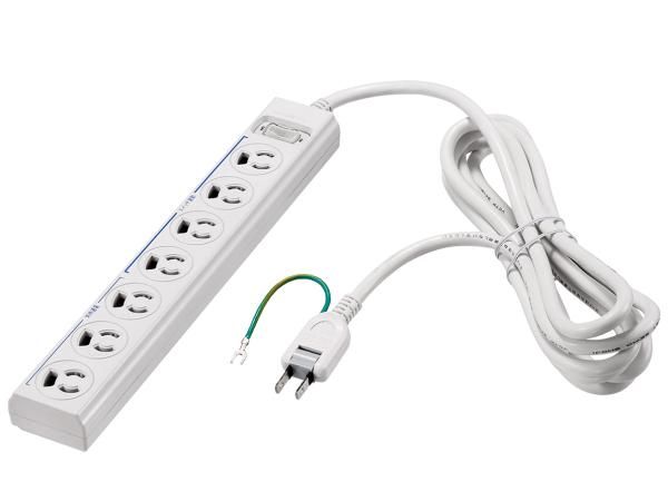 【新品・2営業日で発送】BUFFALO バッファロー BTWMTSKL3720WH 3ピン式電源タップ 7個口 2m 常時 通電スイッチ付(BTWMTSKL3720WH)