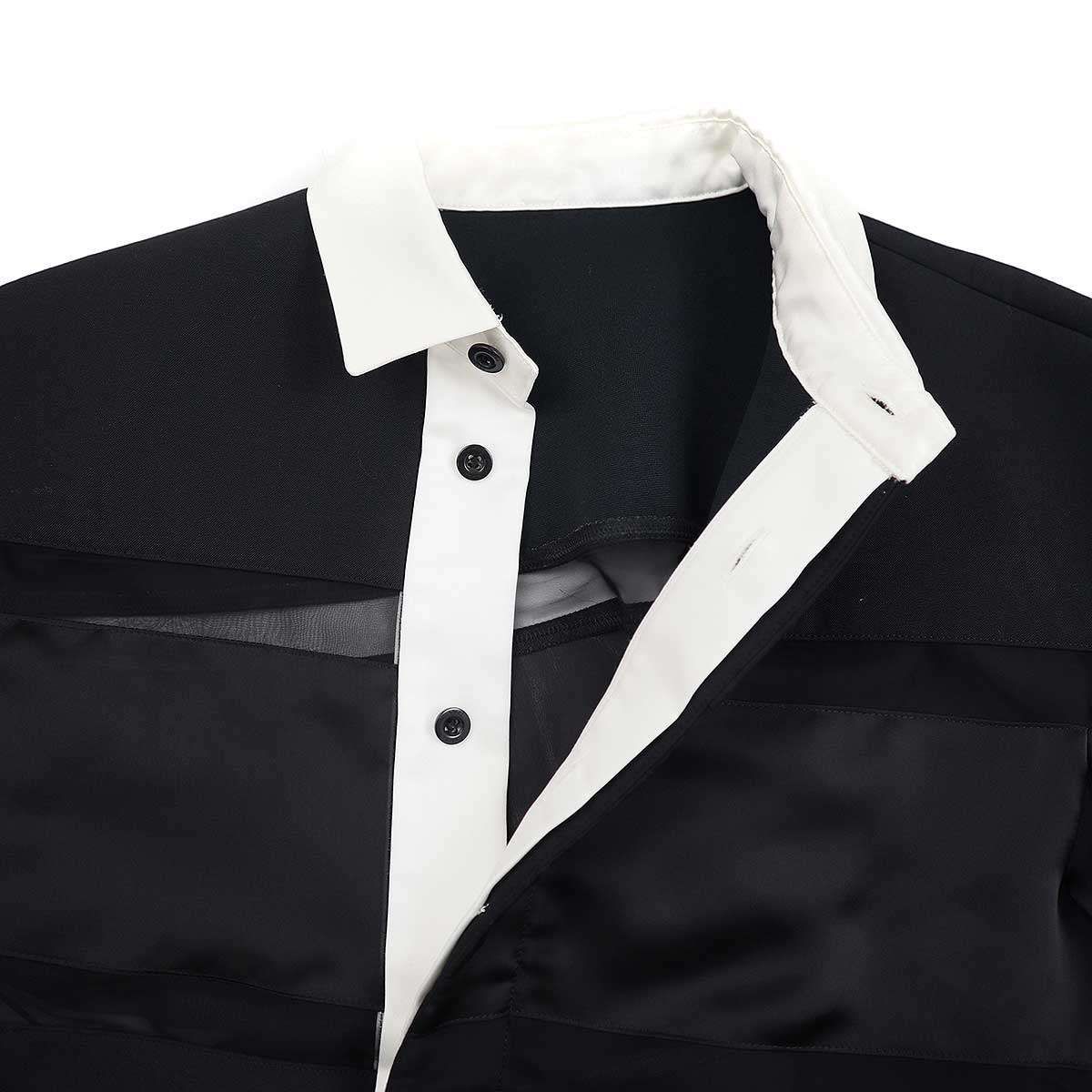 sacai サカイ 24SS Suiting Bonding Rugby Shirt スーチング 