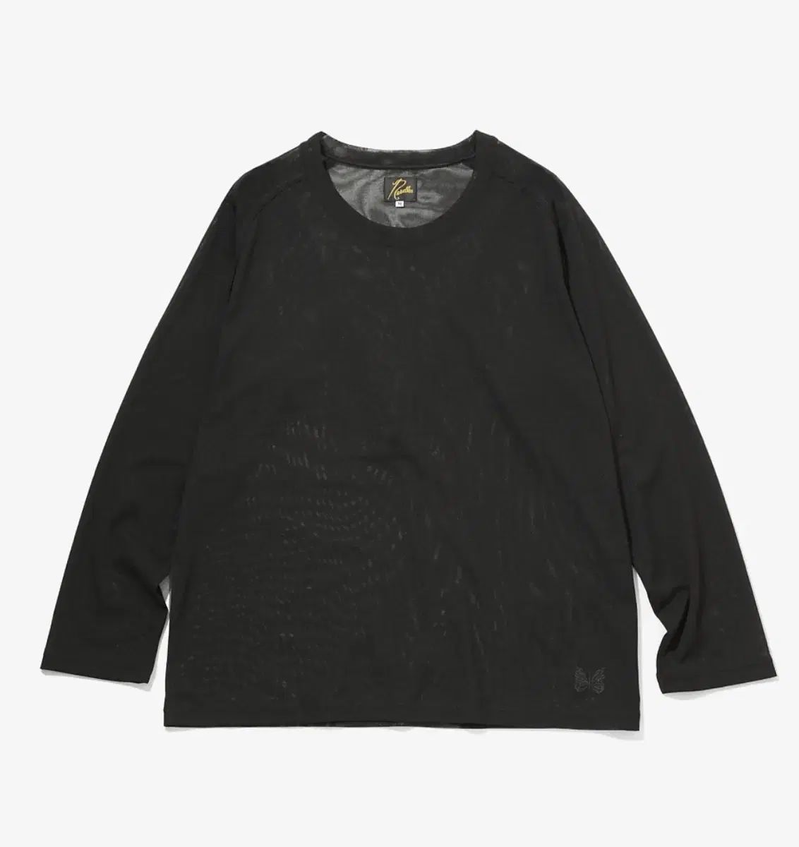 NEEDLES Needles ニードルス ポリエステル メッシュ シースルー U ネック 長袖