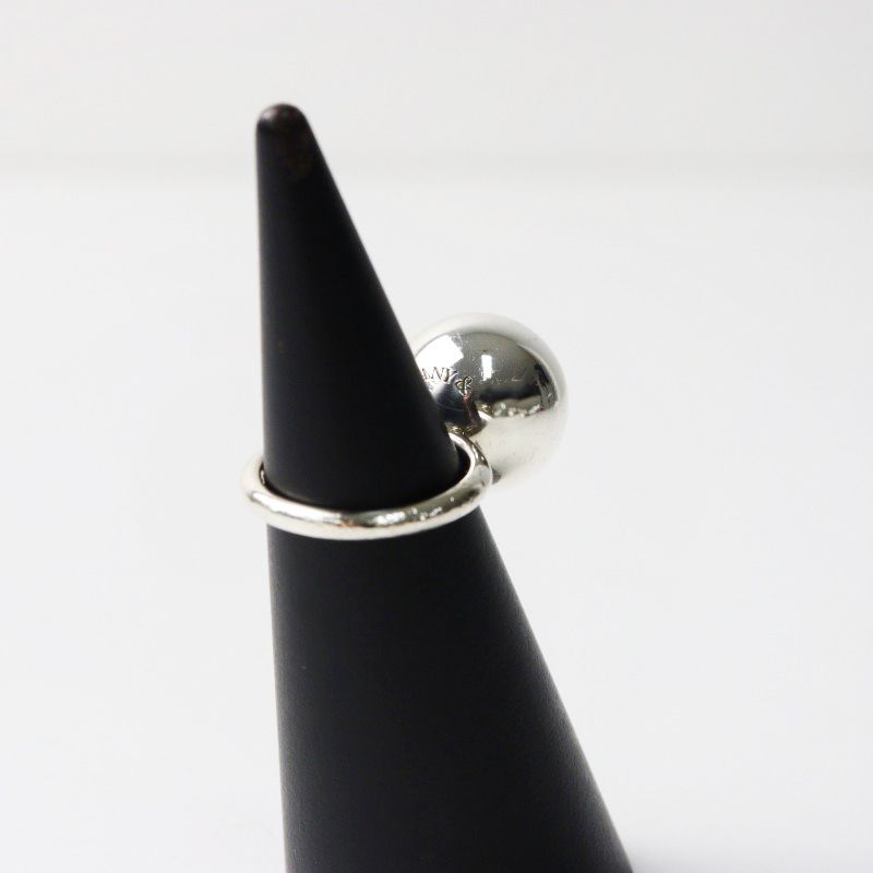 ティファニー Tiffany&Co ハードウェア ボール リング 11.5号/シルバー  