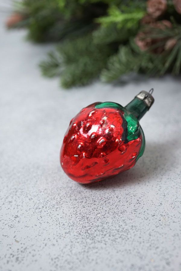 アンティーククリスマス薄ガラスオーナメントアソートセットL gx