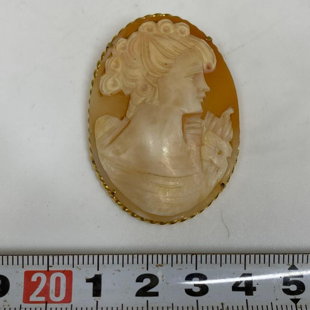 上金金具ブローチ 8.6g