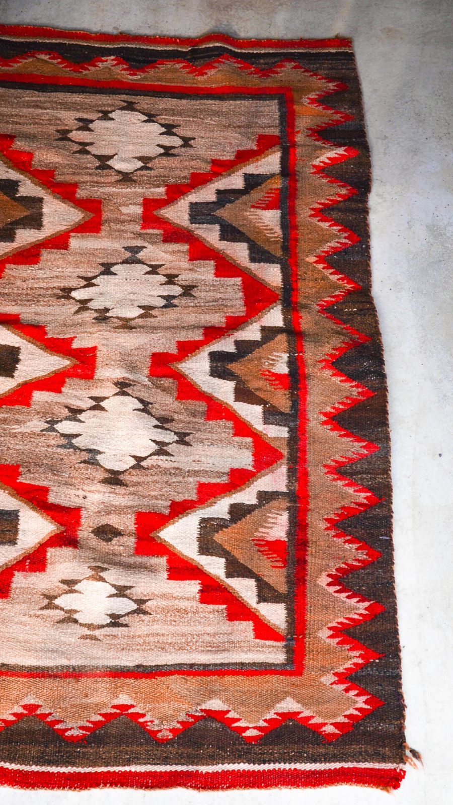 1920s】ナバホ ラグ 《ネイティブアメリカン ウール 絨毯 マット