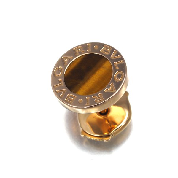 ブルガリ ピアス タイガーアイ ブルガリブルガリ 片耳 K18PG 保証書 177607