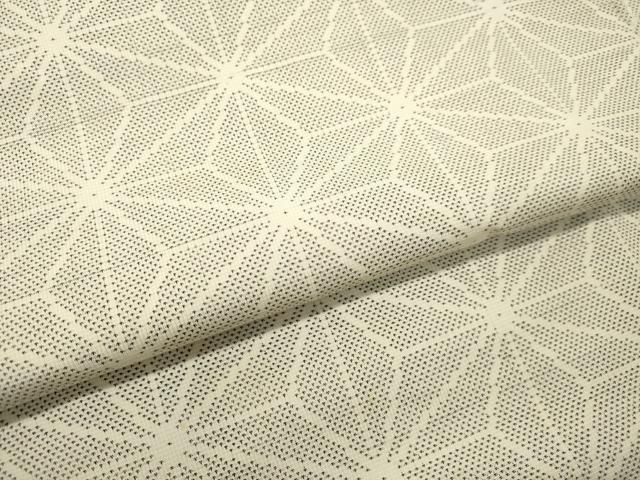 平和屋着物○本場大島紬 白大島 9マルキ 麻の葉文様 正絹 逸品  