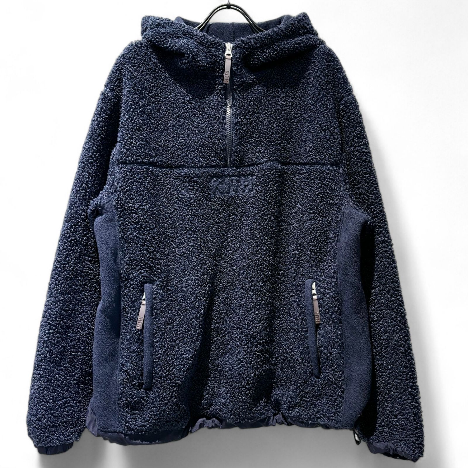 KITH (キス) 21070060004040 ボアハーフジップパーカー メンズ 