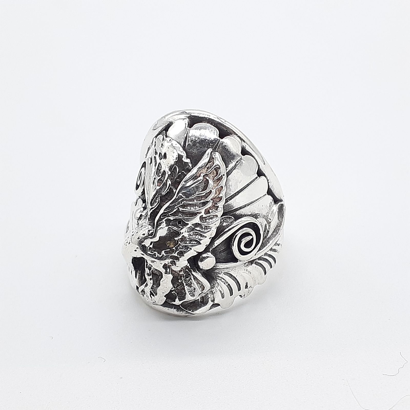 リング STERLING SILVER 925 シルバー LH 刻印 作家 銘 サイン 