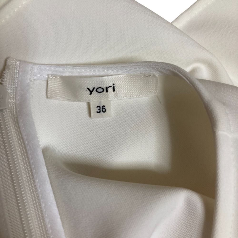 美品 23SS yori ヨリ ハーフスリーブティアードブラウス フレア